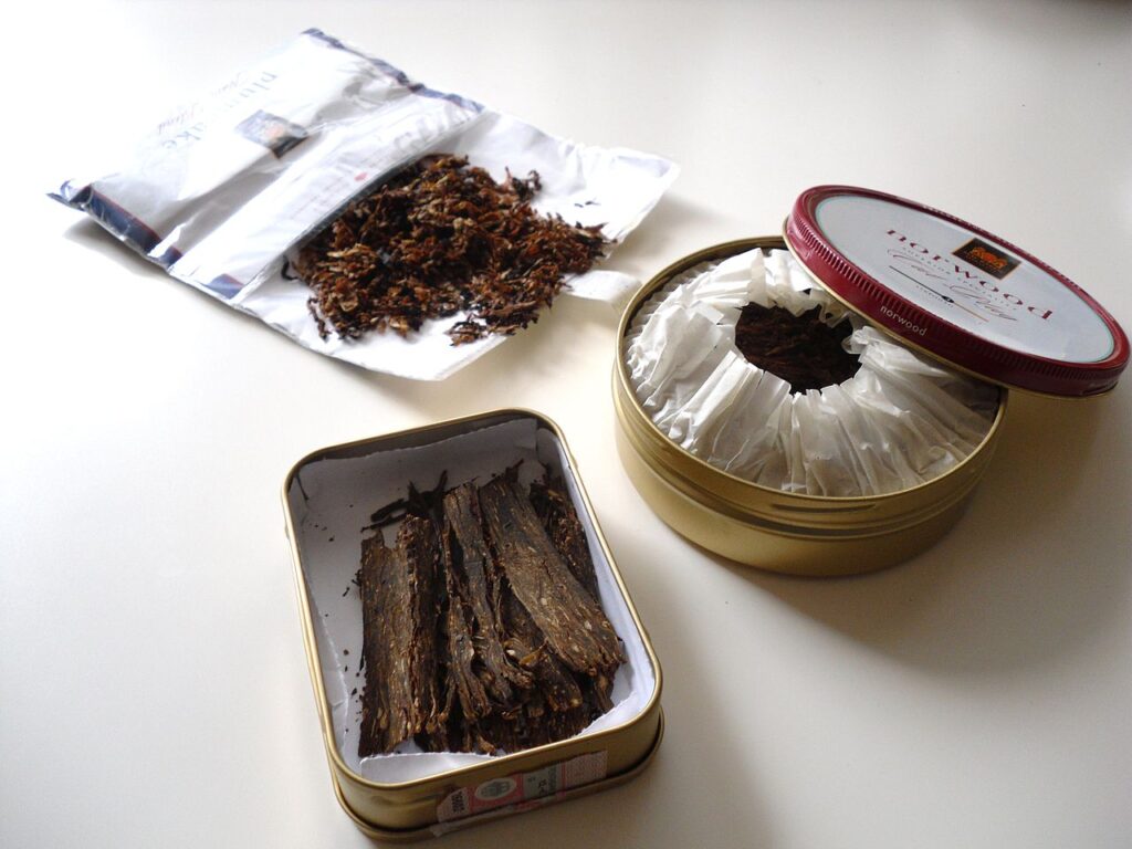 Different types of pipe tobacco